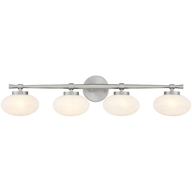 Savoy House 8-1050-4 Barrow 4 Light 34" Wide Vanity Light - Satin Nickel