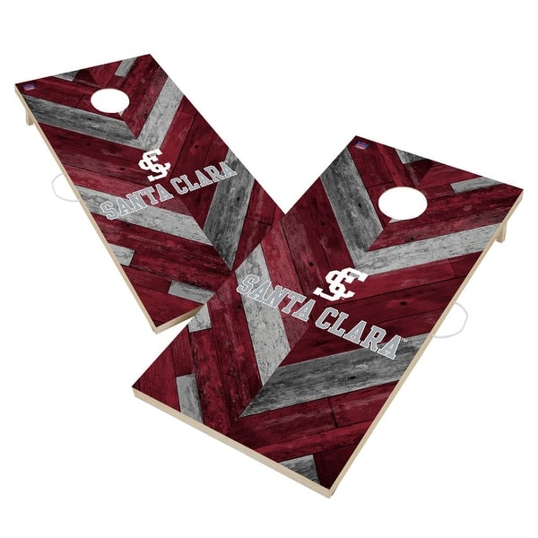 slide 2 of 6, Santa Clara University Broncos Cornhole Board Set 16 Years and Up