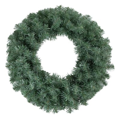 Colorado Blue Spruce Artificial Christmas Wreath 24-Inch Unlit - 24"