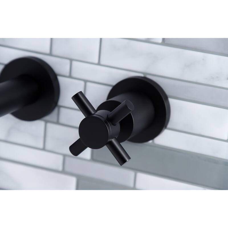 Kingston Brass Concord 3-Hole Wall Mount Roman Tub Faucet
