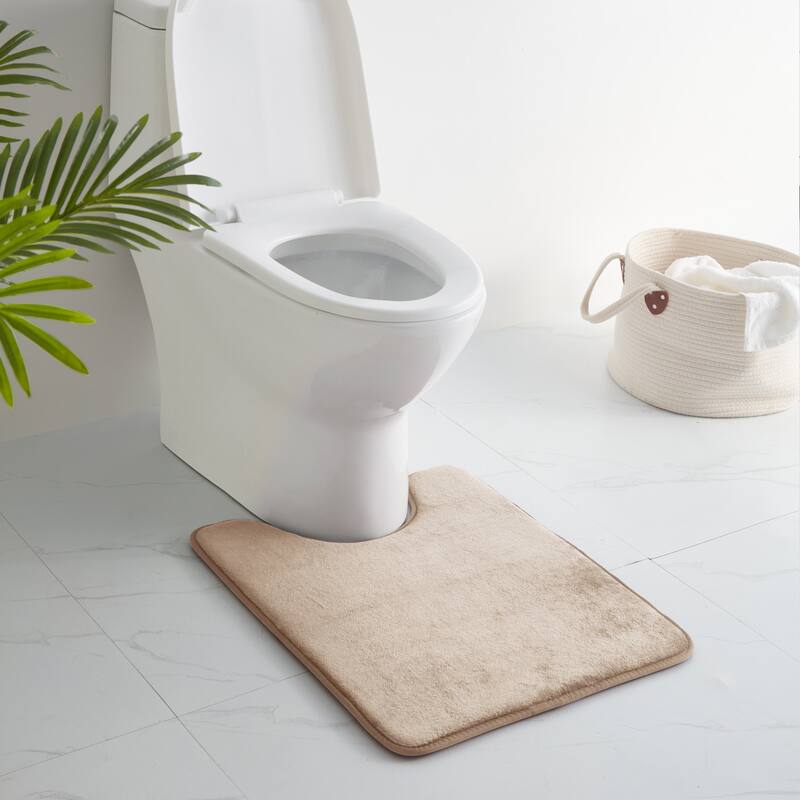 Sweet Home Collection Memory Foam No Slip Back Bath Mats