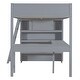preview thumbnail 26 of 35, Full Size Loft Bed with Desk and Shelf