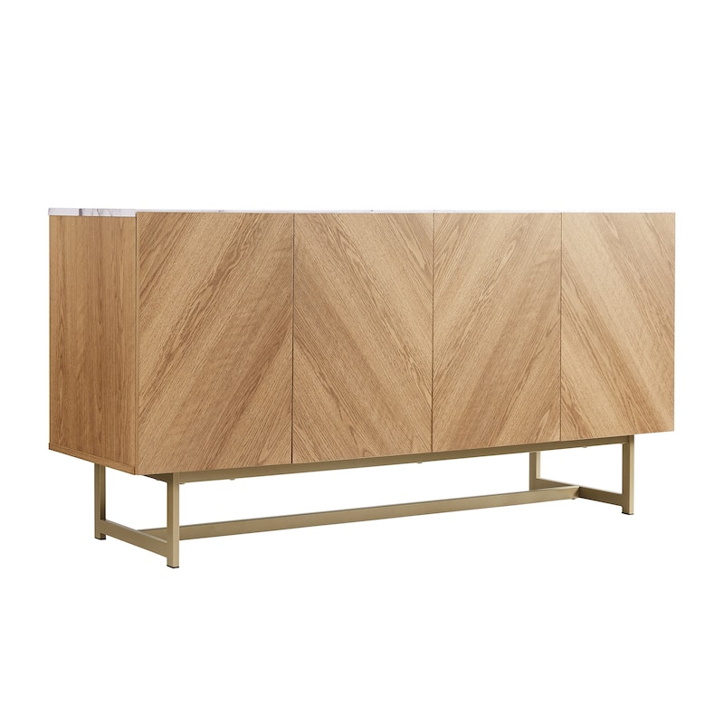 Roomfitters Media Console Cabinet/TV Stand/Side board up to 60" - 58 inches