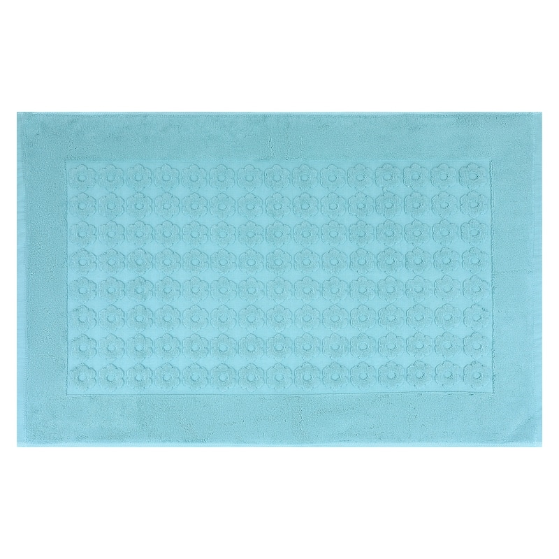Luxury Bath Rug Towel, Cotton Absorbent Hotel Spa Shower Floor Mat for Bathroom