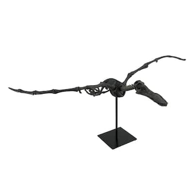 Museum Mounted Pterosaur Flying Dinosaur Fossil Replica Statue - 13.5 X 31 X 20 inches