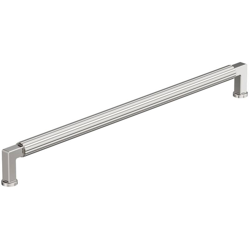 Amerock BP37649 Ballard 12-5/8" Center to Center Fluted Handle Cabinet - Polished Nickel