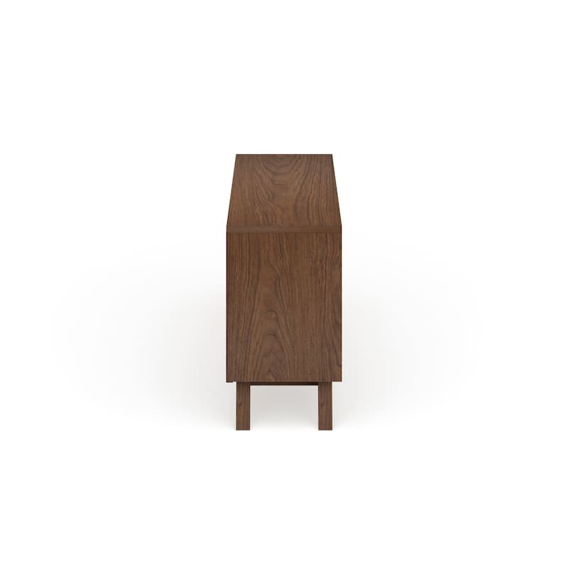 Mid-Century White and Brown Dresser by Baxton Studio