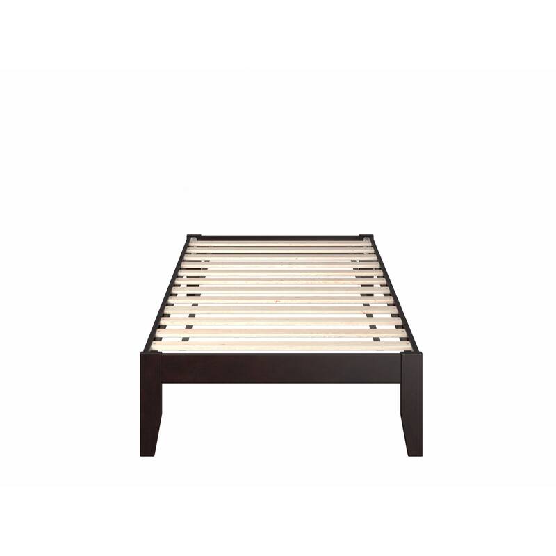 Twin Bed Espresso Finish - HomeStock Simple Modern Bedroom Furniture