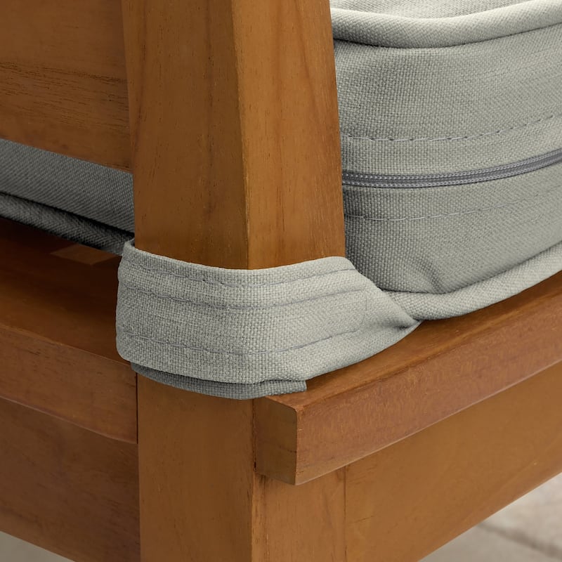 ARDEN Foam Outdoor Double Welted Dining Chair Cushion, 20 x 20