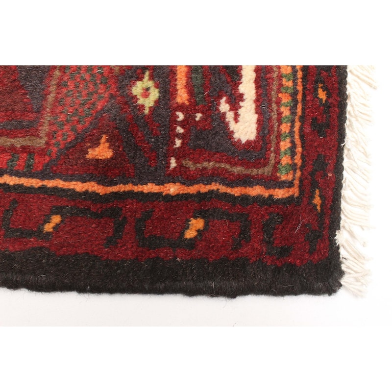 ECARPETGALLERY Hand-knotted Andelz Red Wool Rug - 4'1 x 6'5