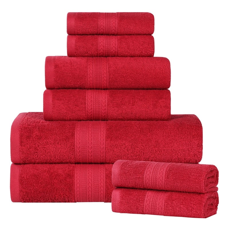 Superior Eco-Friendly Cotton 8-Piece Towel Set