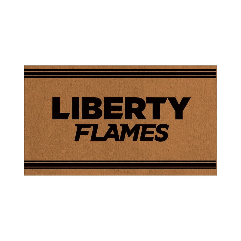 Liberty University Monochrome Indoor/Outdoor Coir Door Mat - 28" x 16"
