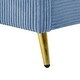 preview thumbnail 31 of 39, Queen Size Corduroy Platform Bed with Tufted Headboard and Metal Legs