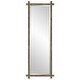 preview thumbnail 1 of 5, Ribbed Frame Wall Dressing Mirror - 60.25"
