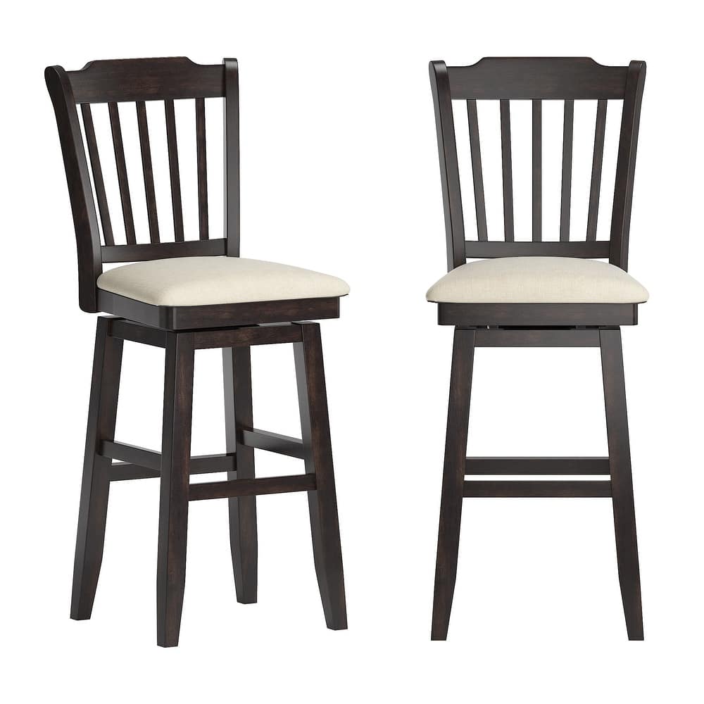 Ronda Slat Back Wood Swivel Chair