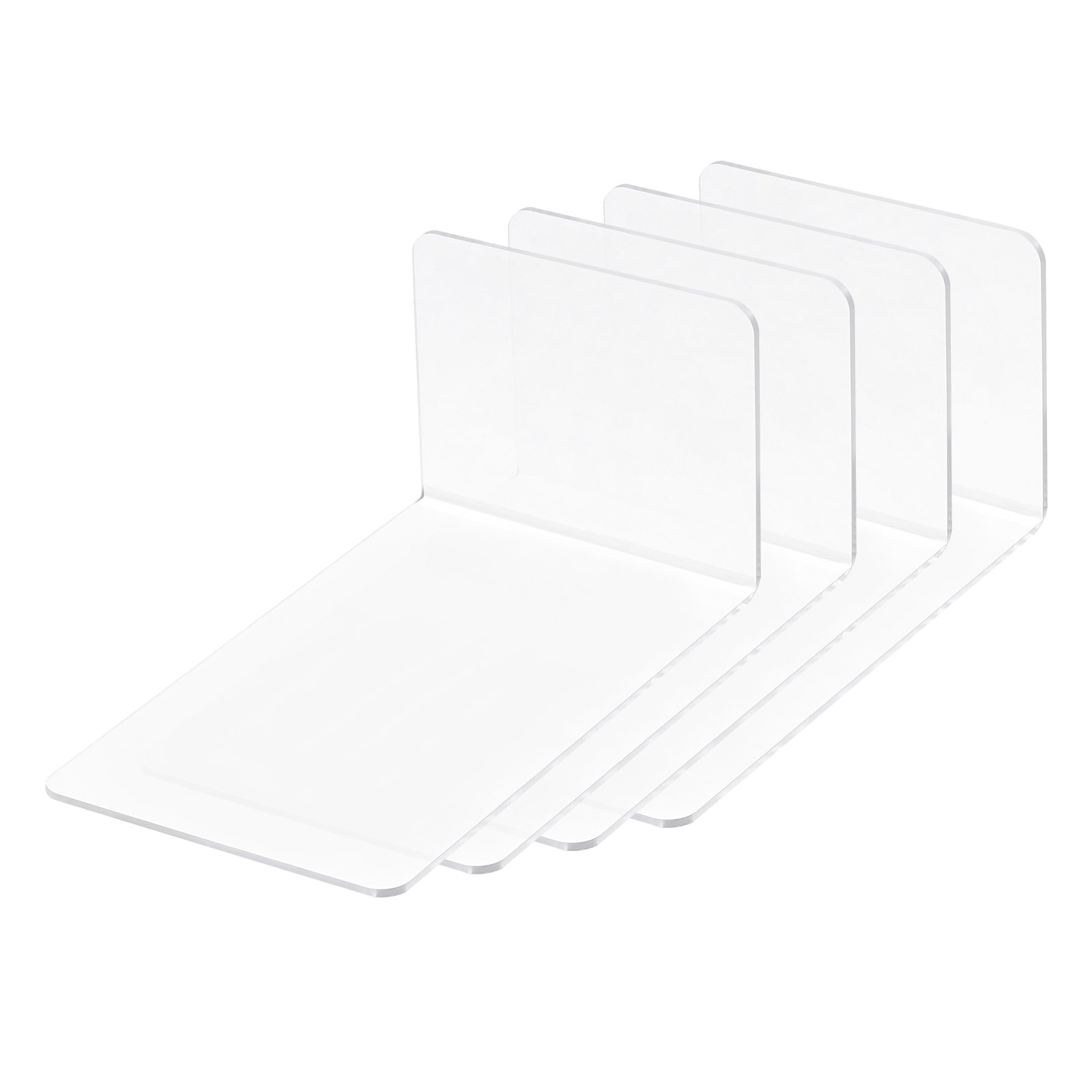 10Pack Clear Acrylic Shelf Dividers, Closet Shelves and Separator