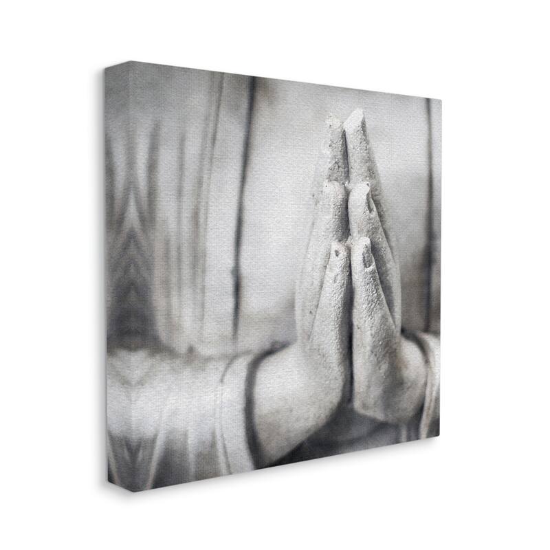 Stupell Buddha Prayer Hands Canvas Wall Art Design by LSR Design Studio