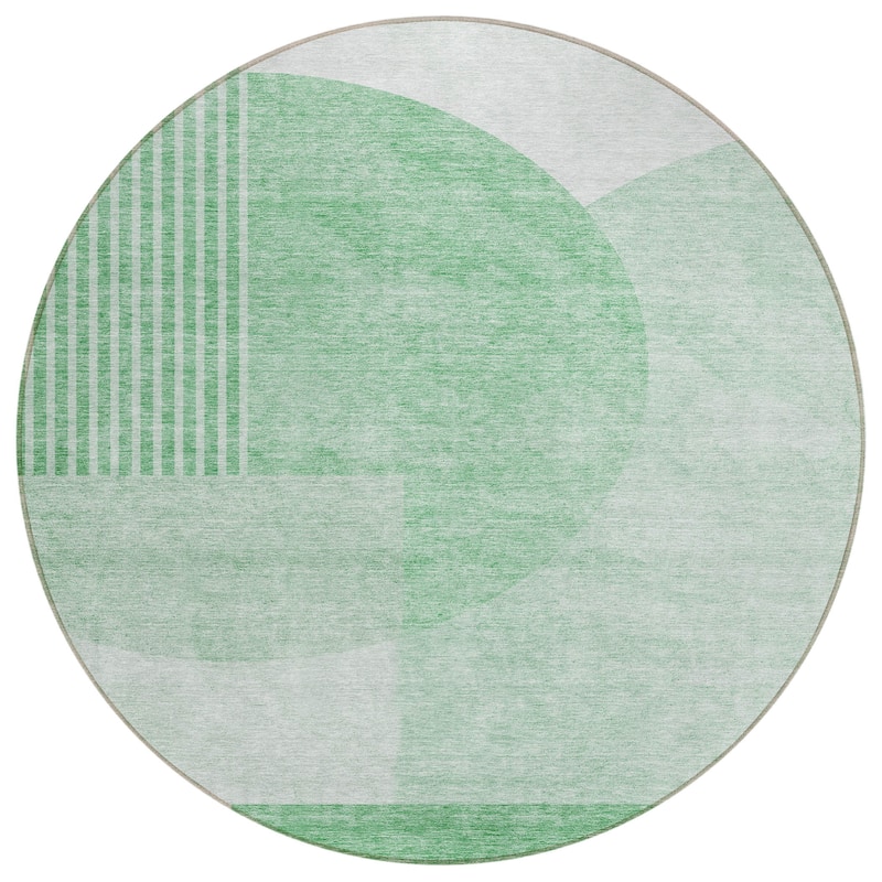 Machine Washable Indoor/ Outdoor Chantille Contemporary Deco Rug