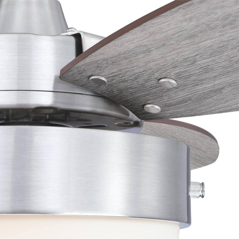 Westinghouse Lighting Alloy 3-Blade Indoor Ceiling Fan with LED Light Fixture and Opal Frosted Glass