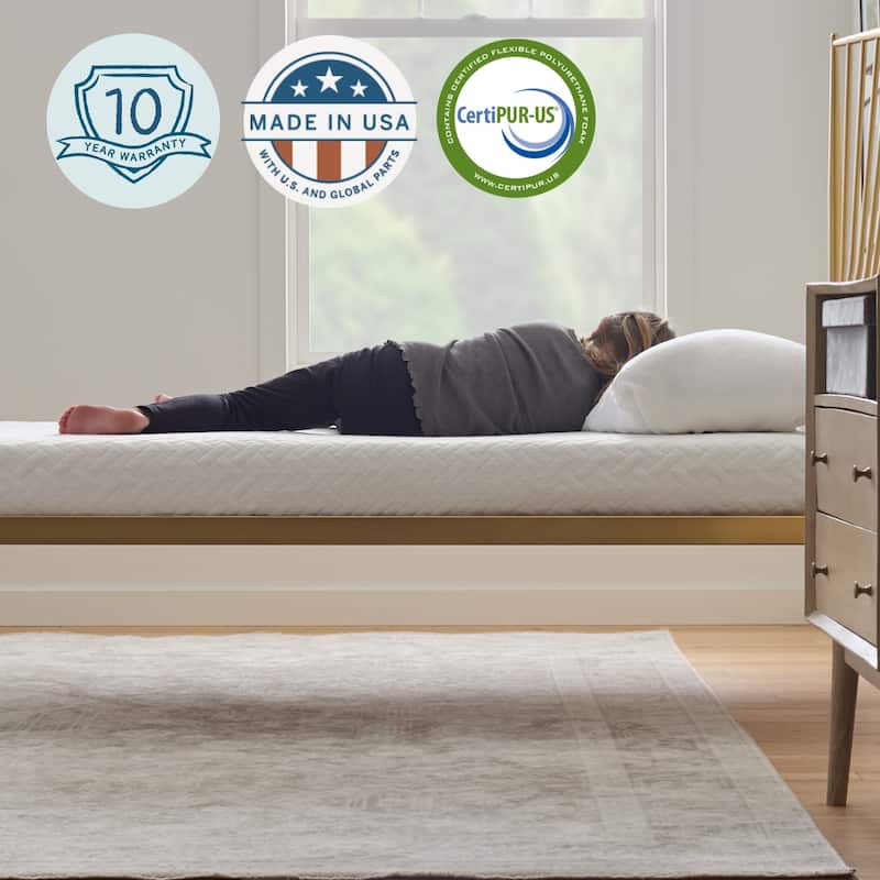 Lucid SureCool 6-Inch Gel Memory Foam Mattress, Medium-Firm Feel