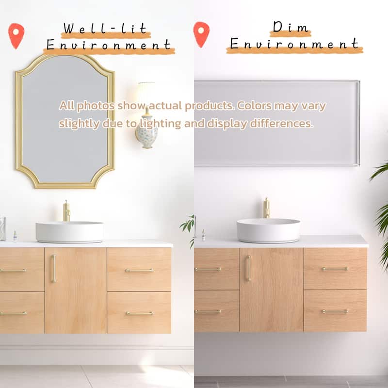 Prismella 60" 72" 84" Floating Vanity with Round Vessel Sink, Quartz Top