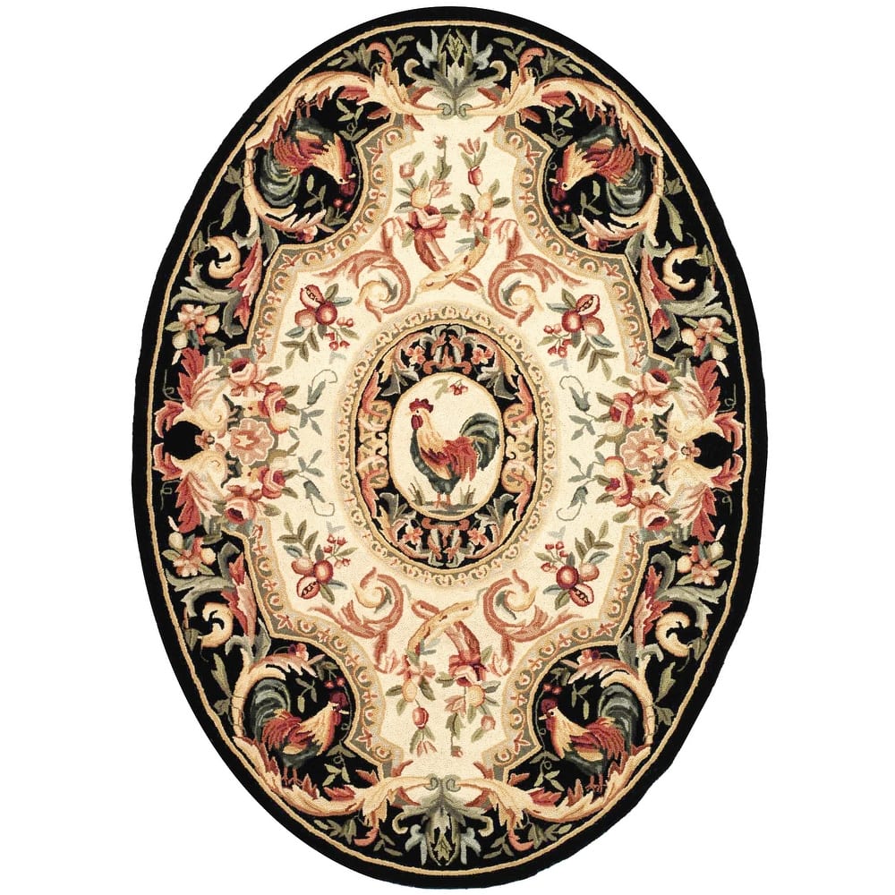 SAFAVIEH Handmade Chelsea Anni French Country Rooster Wool Rug