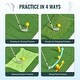 preview thumbnail 3 of 5, Golf Hitting Mat for Backyard Driving Chipping Indoor Outdoor Training - 4 IN 1 Golf Hitting Mat, 5x4ft