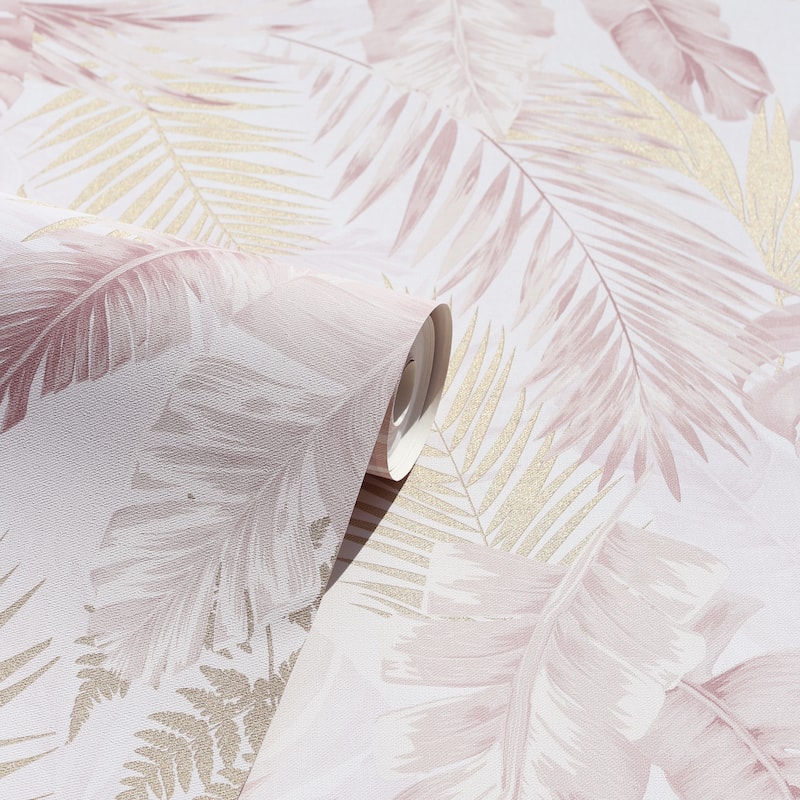 Arthouse Nell Blush Tropical Wallpaper