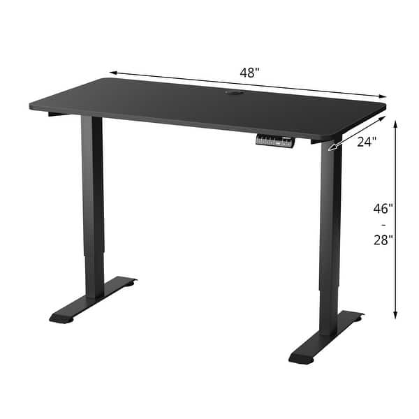 Costway Electric Adjustable Standing Desk Stand up Workstation Bed