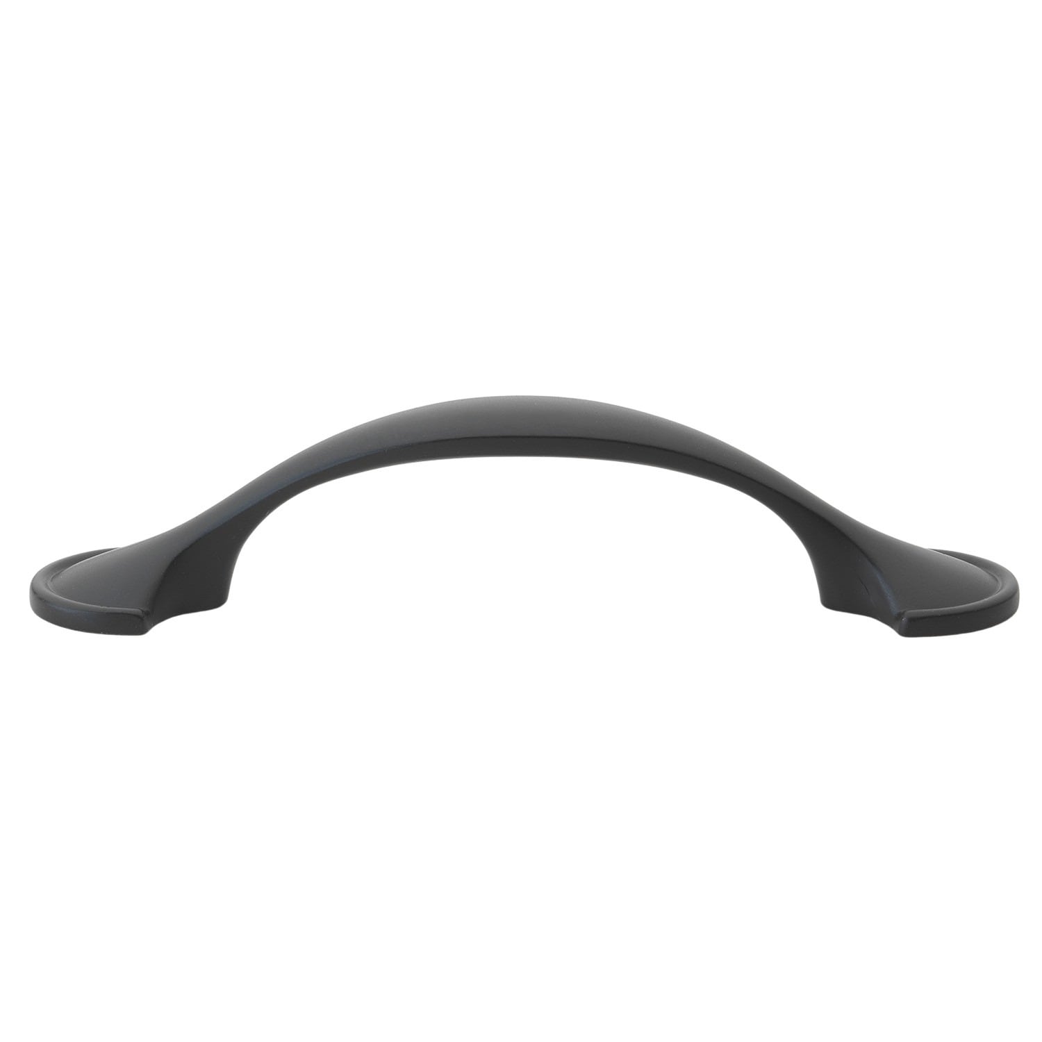 GlideRite 3-inch Matte Black Footed Arch Cabinet Pull (Pack of 10 or 25)