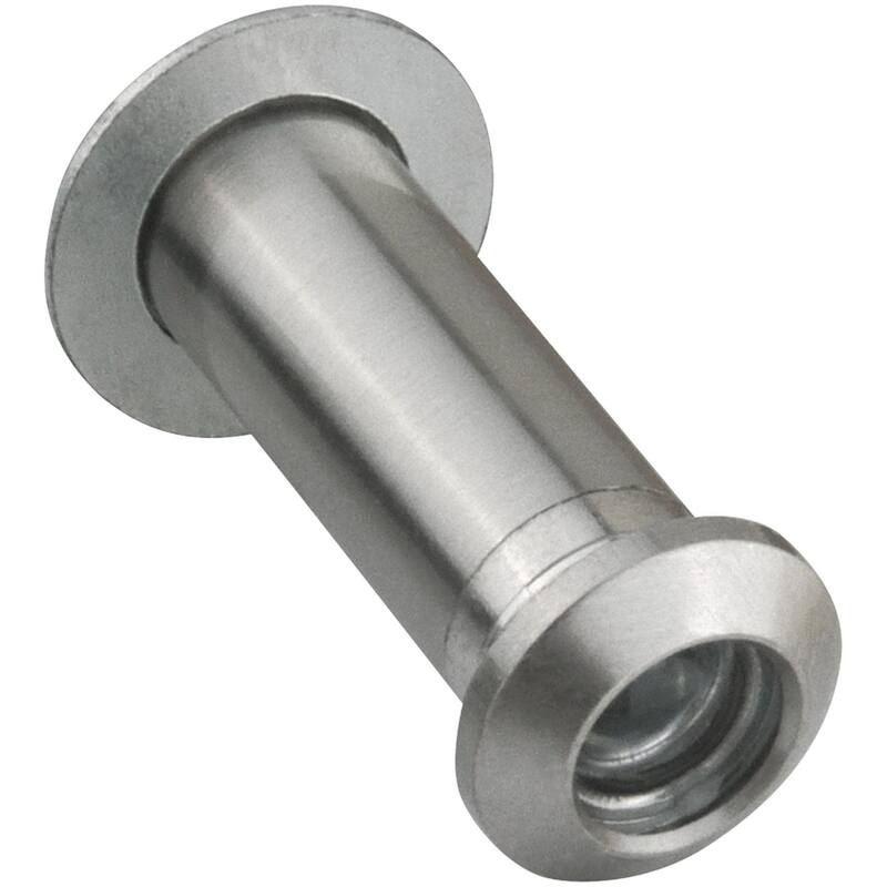 Design House 188870 Adjustable 35-55-Millimeter Door Viewer Peephole - - Satin Nickel