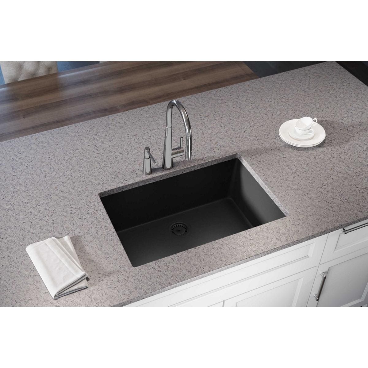 Shop Elkay Quartz Luxe 33 X 18 7 16 X 9 7 16 Single Bowl Undermount Sink Overstock 30533420