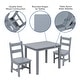 preview thumbnail 3 of 41, Kids 3 Piece Solid Hardwood Table and Chair Set for Playroom, Kitchen