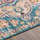 Hal Vintage Boho Traditional Pink Medallion Area Rug
