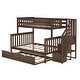 preview thumbnail 24 of 34, Max and Lily Twin over Full Staircase Bunk Bed with Trundle