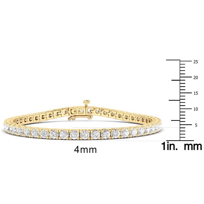 Marquee Jewels 5 Carat TW Classic Diamond Tennis Bracelet in 14K Yellow Gold