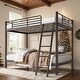 preview thumbnail 2 of 8, Twin Over Twin Metal Bunk Bed, Stable for All Ages