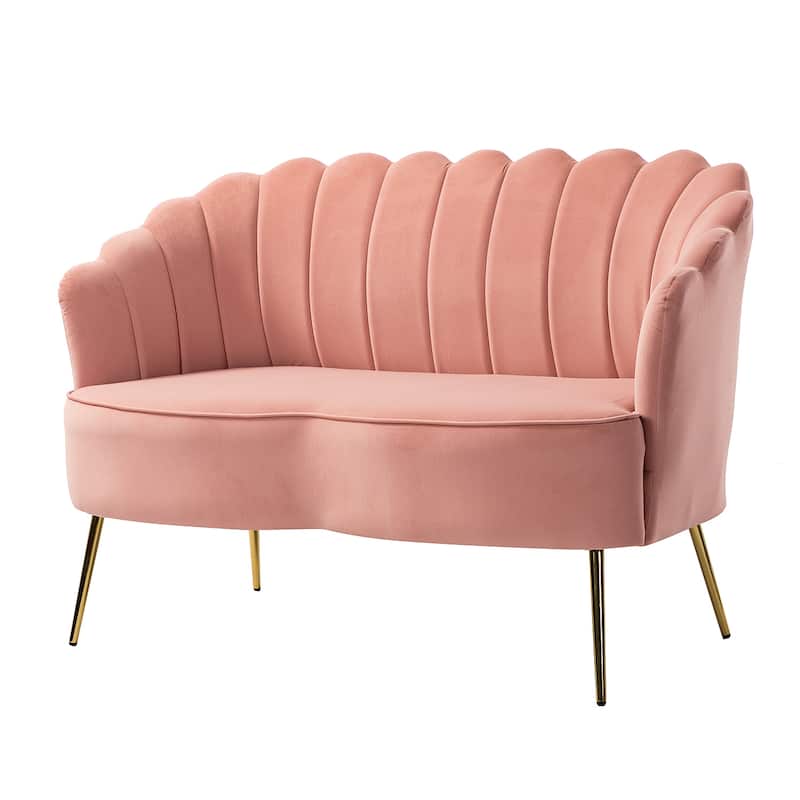 Xabier 52''Loveseat with Flower Shaped Back Design