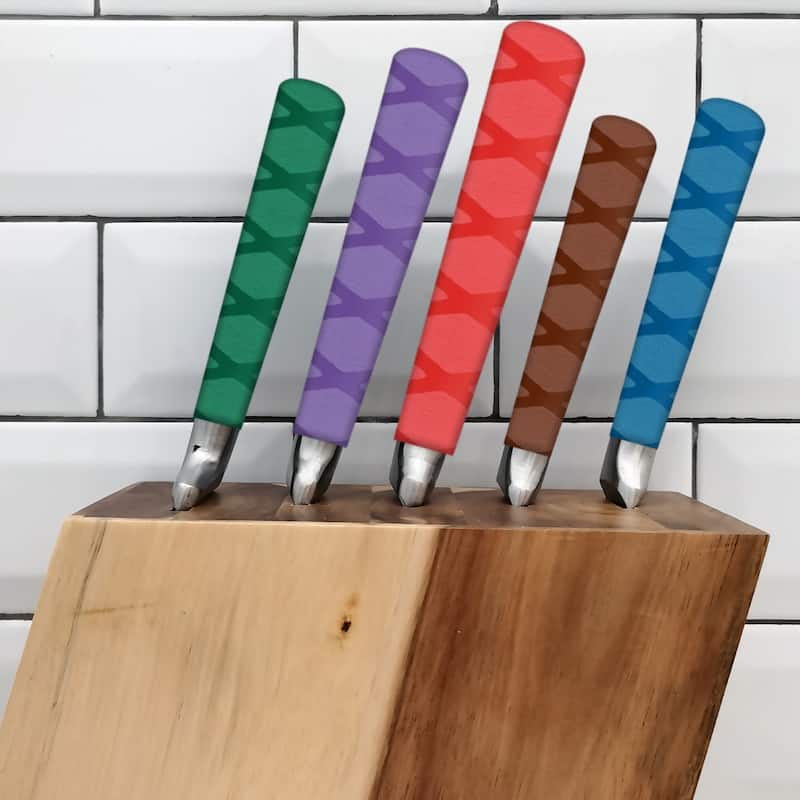 4PCS Cutting Knife Handle Heat Shrink Sleeve, Oval Pattern - 2.2"x4.9"