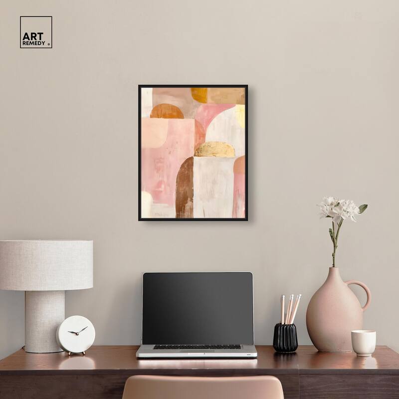 Rose Quartz and Sand II Canvas by Art Remedy
