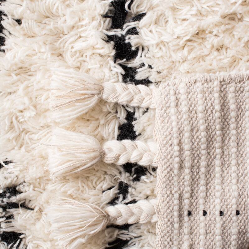 SAFAVIEH Handmade Casablanca Shag Annedorle 1.4-inch Wool Rug