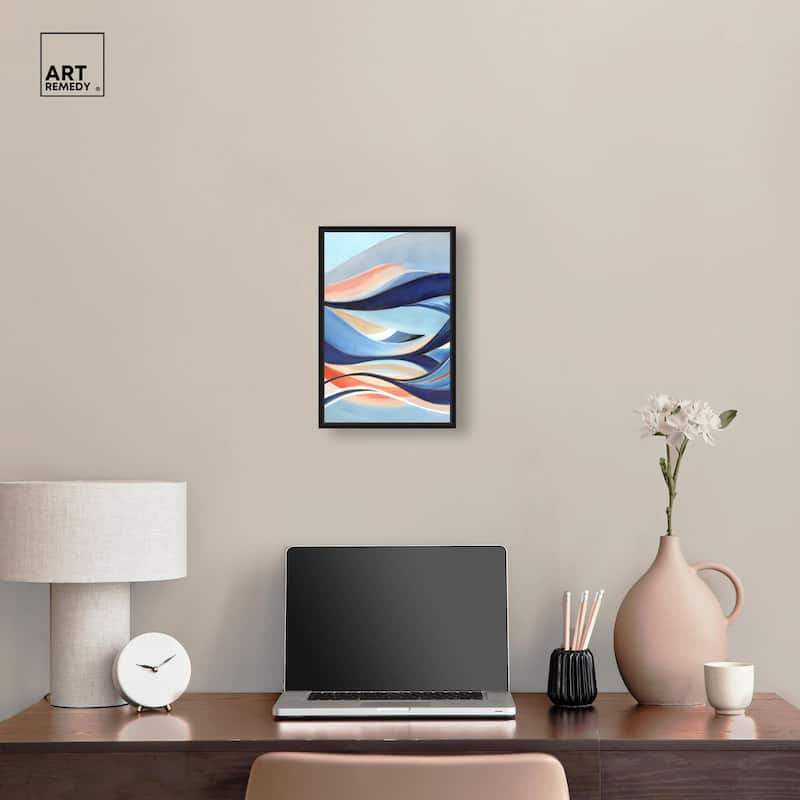 Glowing Blue I Canvas by Art Remedy