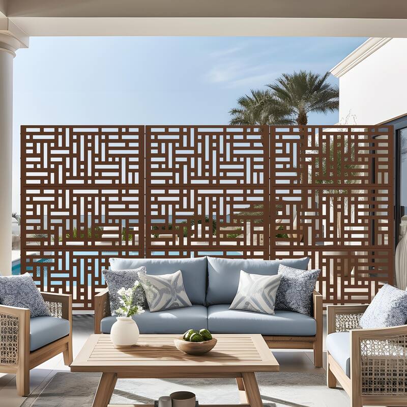 6 ft. H x 4 ft. Metal Privacy Screen Free Standing - 72*47