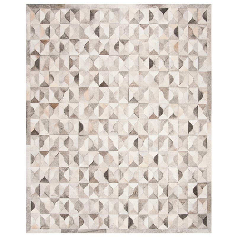 SAFAVIEH Handmade Studio Leather Takisha Modern Leather Rug