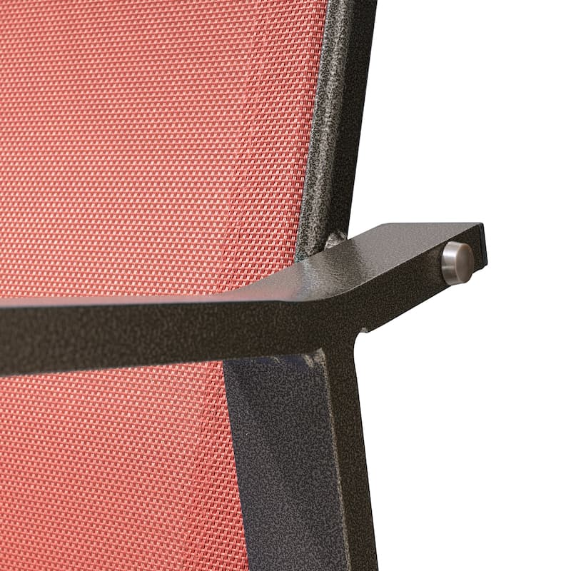 Crestlive Products Outdoor Outdoor Cast Aluminum Swivel Bar Stools with Sunbrella Cushion