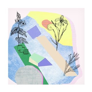 Melissa Wang  'Flower Field V' Canvas Art