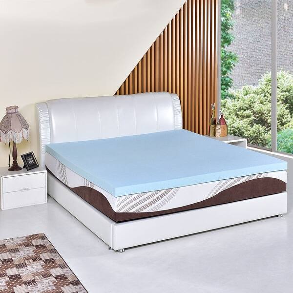 Shop Costway Queen Size 3 Gel Memory Foam Mattress Mat Bed Pad
