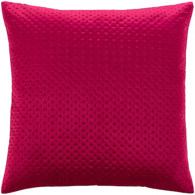 The Curated Nomad Sawyer Velvet Stitched 22-inch Throw Pillow with Poly or Down Fill