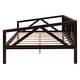 preview thumbnail 3 of 7, Modern Full Size Daybed with Wood Slat Support & Additional Storage Space