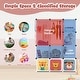preview thumbnail 66 of 68, Kids Wardrobe Closet with Hanging Section and Cute Doors